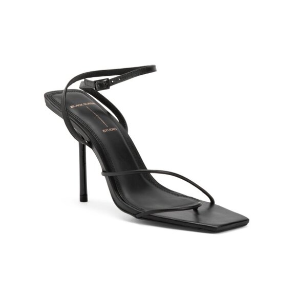 BLACK SUEDE STUDIO Black Made In Brazil Leather Iris 95 Heeled Sandals